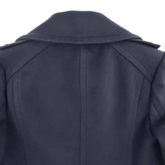 J. Crew 100% Wool Pea Coat Double Breasted 4 Button Navy Women's P8 (Petite 8) - Picture 14 of 16